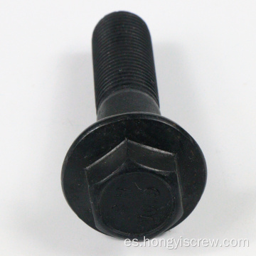 Perno de brida hexadecimal de óxido dentado de negro 6 mm 8 mm